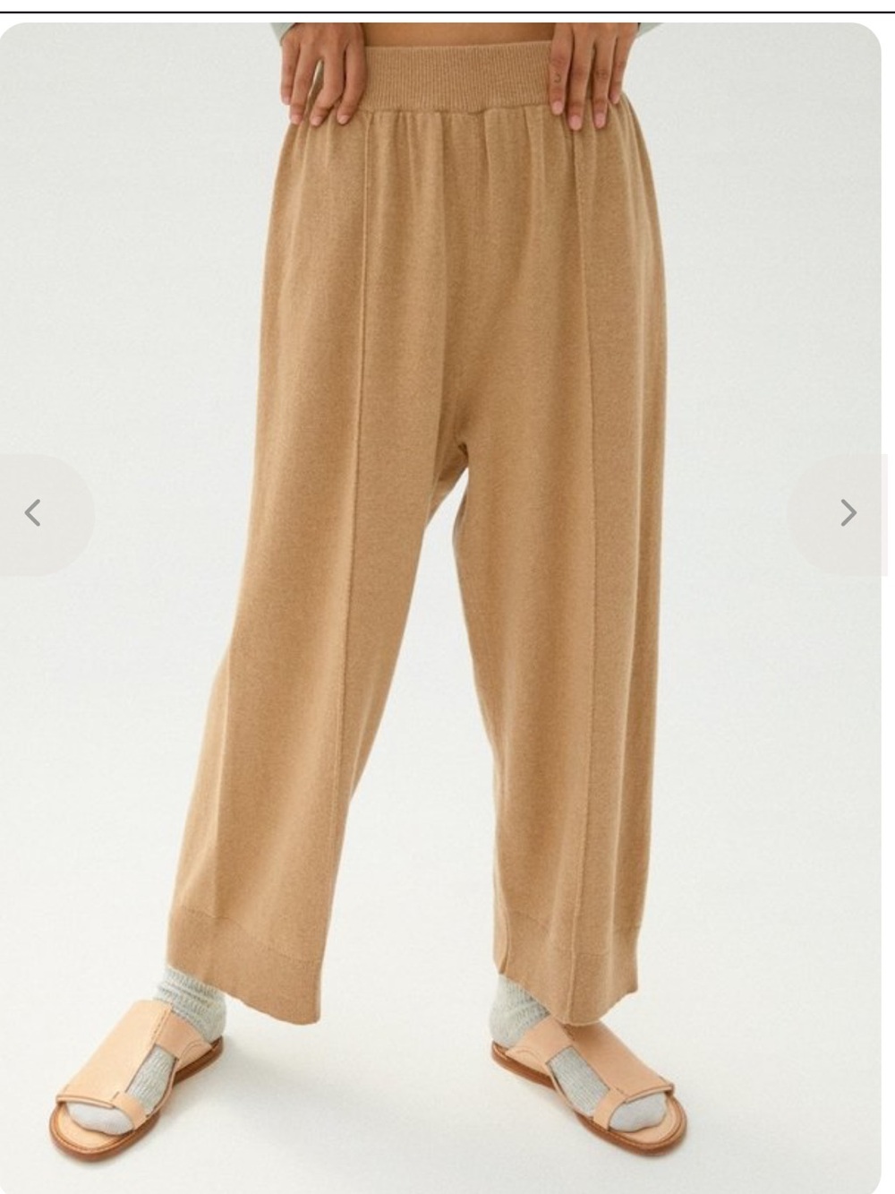 Monica Cordera Knit Pants - Camel - One Size - Like New!!!